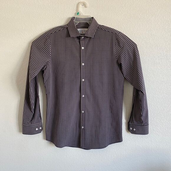 MIZZEN+MAIN Leeward Collection Men’s Wrinkle Resistant, 4 Way Stretch Shirt L - Picture 1 of 3